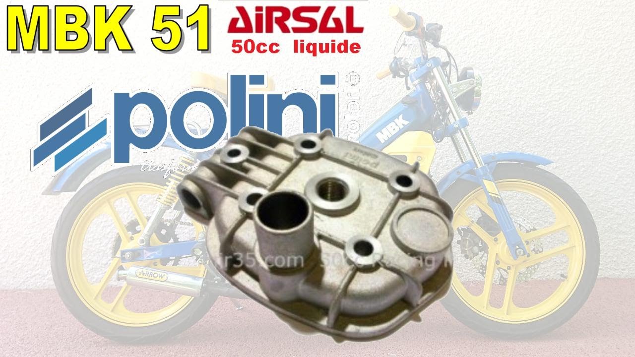 MBK 51 Airsal T4 culasse Polini