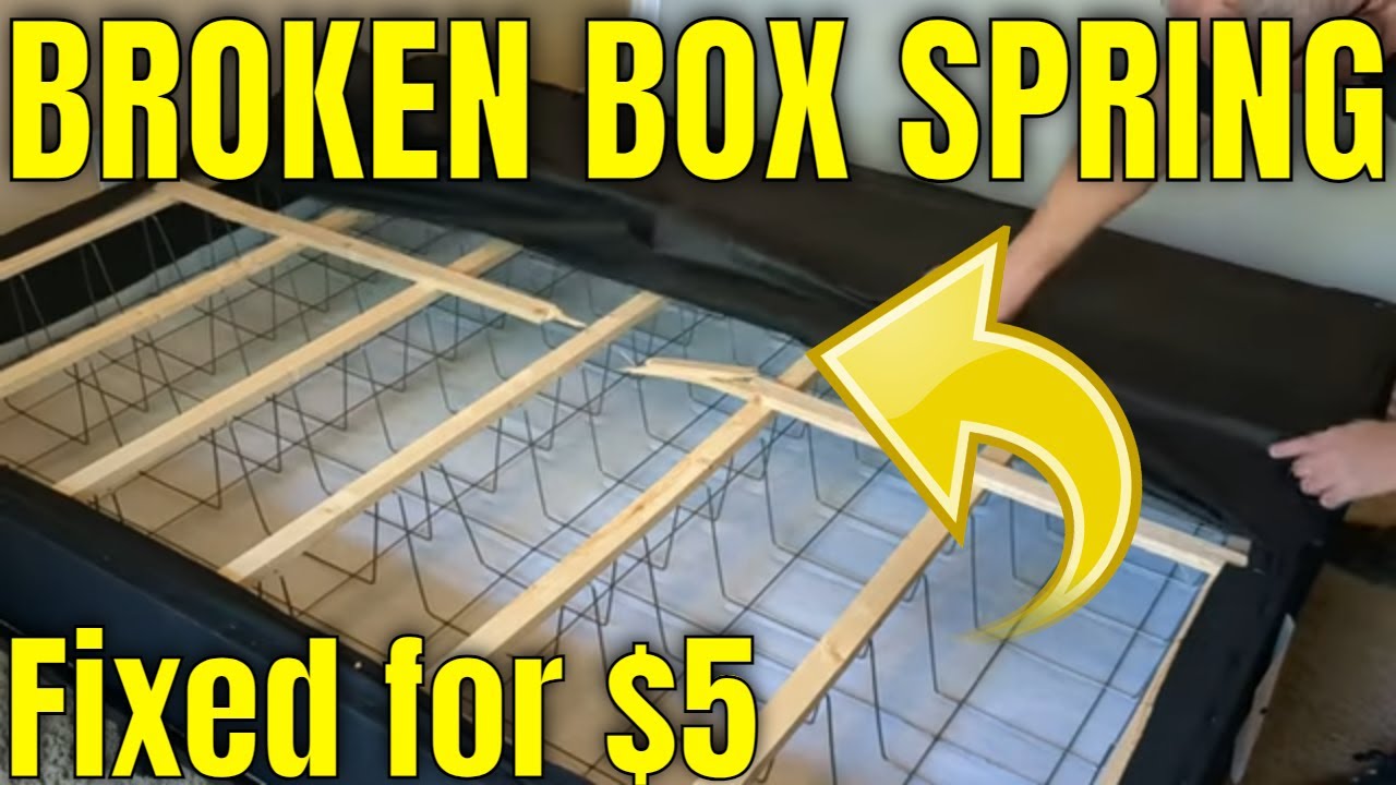 How to Fix a Broken Box Spring for $5