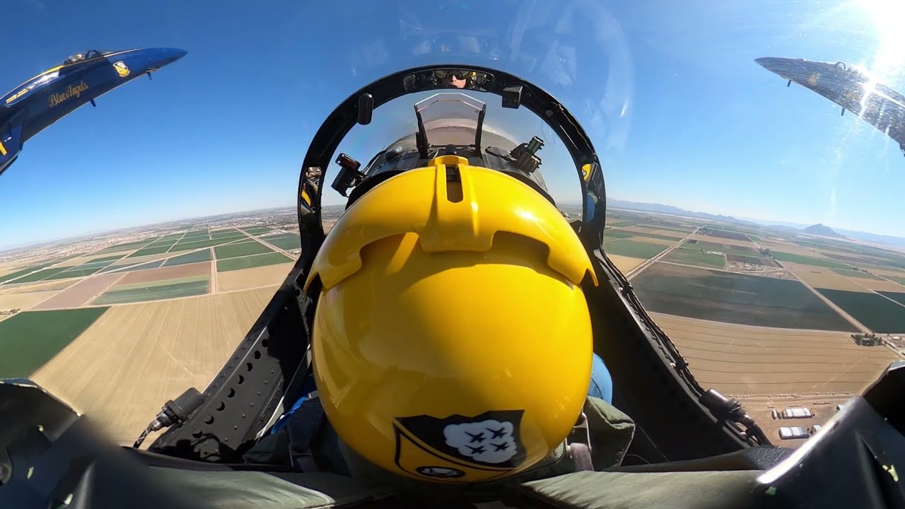 2022 Blue Angels Diamond take off over NAF El Centro