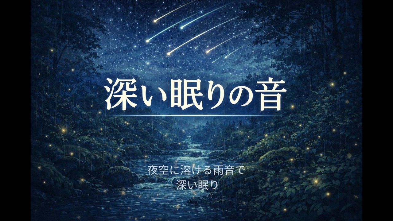 【夜空に溶ける雨音で深い眠り】深い眠りの音_Deep Sleep Sounds 5