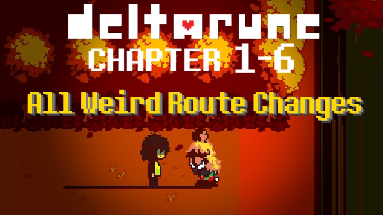 Deltarune All Weird Route Scenes (Chapter 1-5)