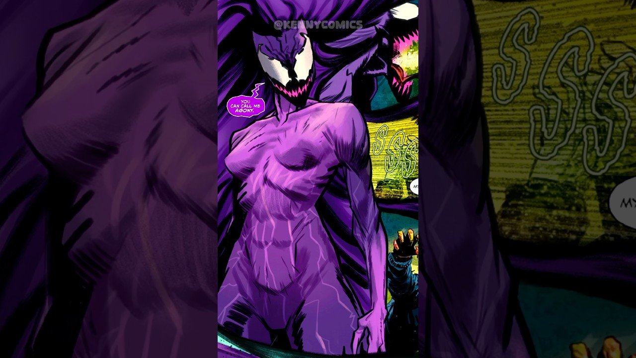 Who Is AGONY? The Purple Venom Symbiote! #marvel #marvelcomics #venom #venom3 #comics
