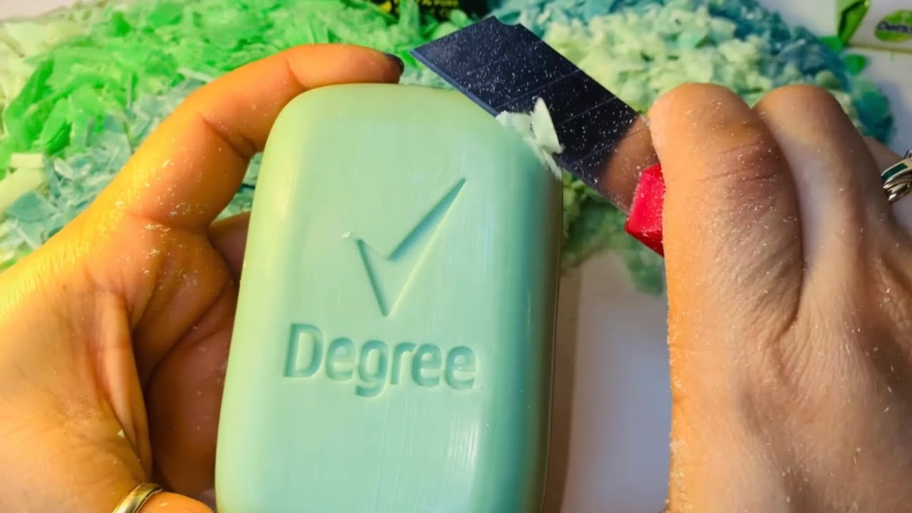 CUTTING GREEN BAR SOAPS: DEGREE AND MORE 💚