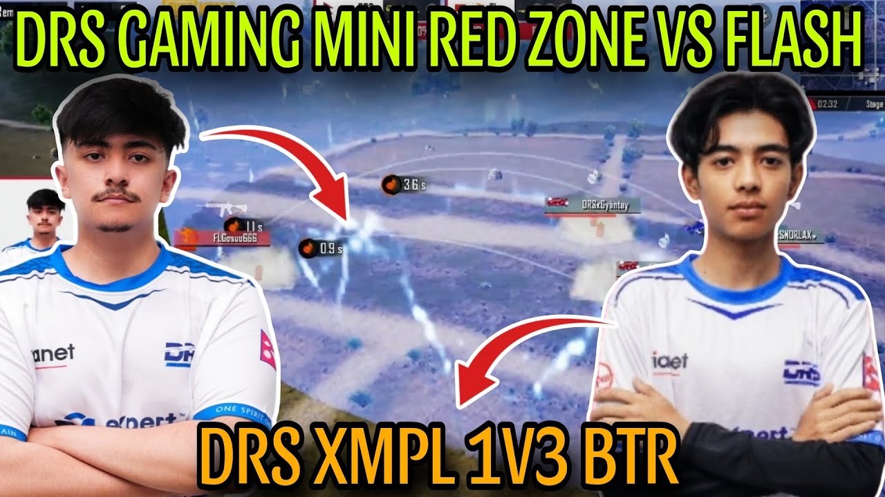 DRS Gaming Creating Mini Red Zone Against Team Flash | DRS Sand3sh (XMPL) 1v3 BTR | kvn gaming
