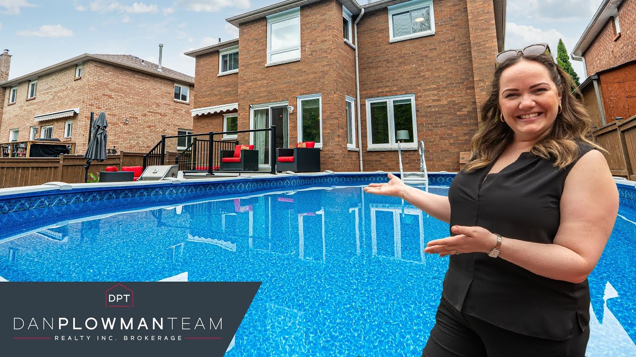 5-Bed Home For Sale in Oshawa on Quiet Court Backing On Greenspace with Pool | Dan Plowman Team