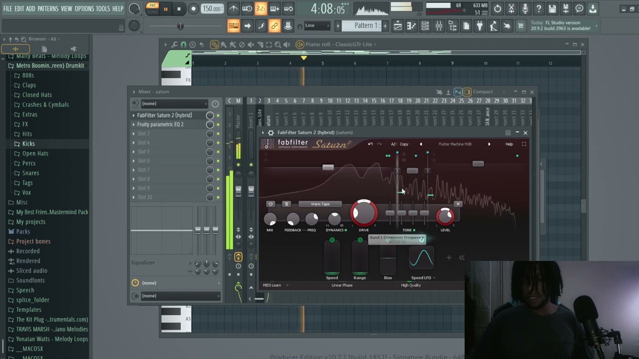 Saturation in Music Making and Chaining