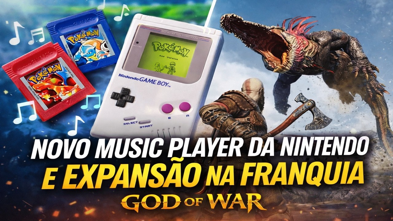 NINTENDO LANÇA MUSIC PLAYER E GOD OF WAR PODE GANHAR  NOVAS EXPANSÔES .