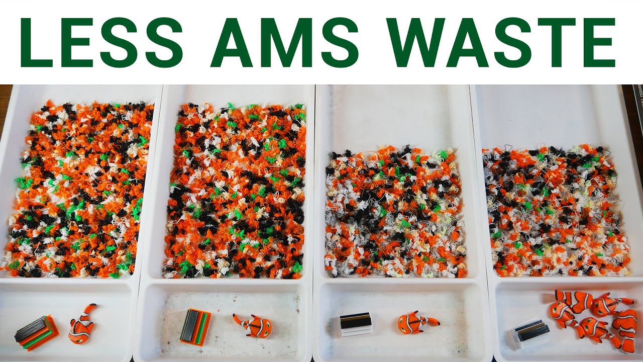Сокращение отходов при печати на принтере Bambu Lab AMS (lite)