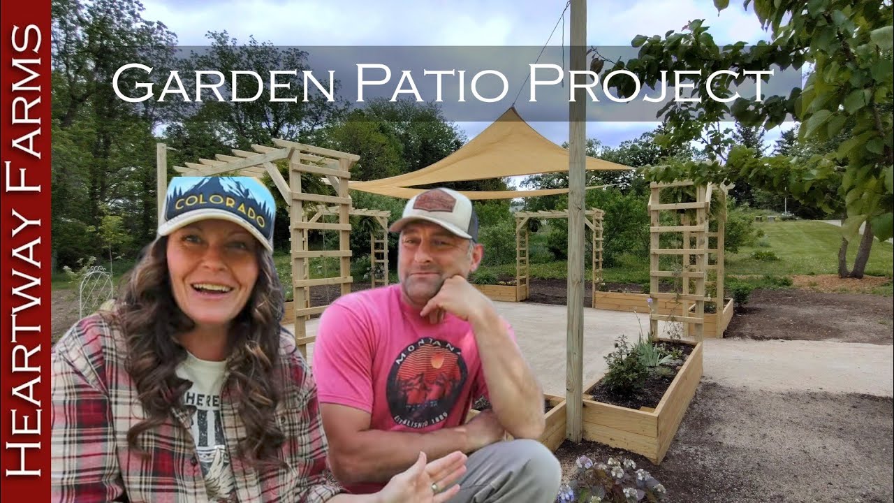 A NEW space for the wedding! | Raised garden bed patio