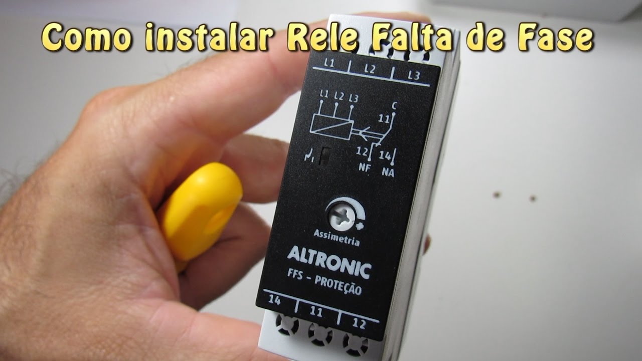 Como instalar rele falta de fase