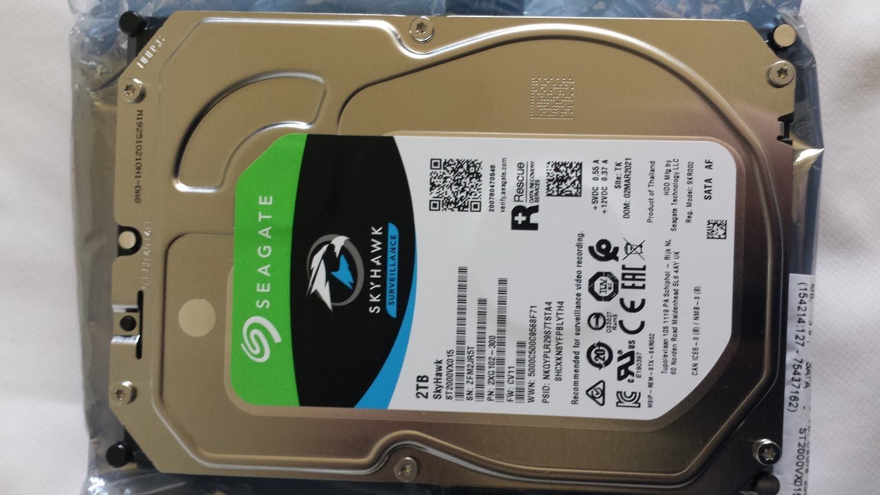 HD de monitoramento pode ser usado num PC comum? (Seagate Skyhawk Surveillance ST2000VX015)
