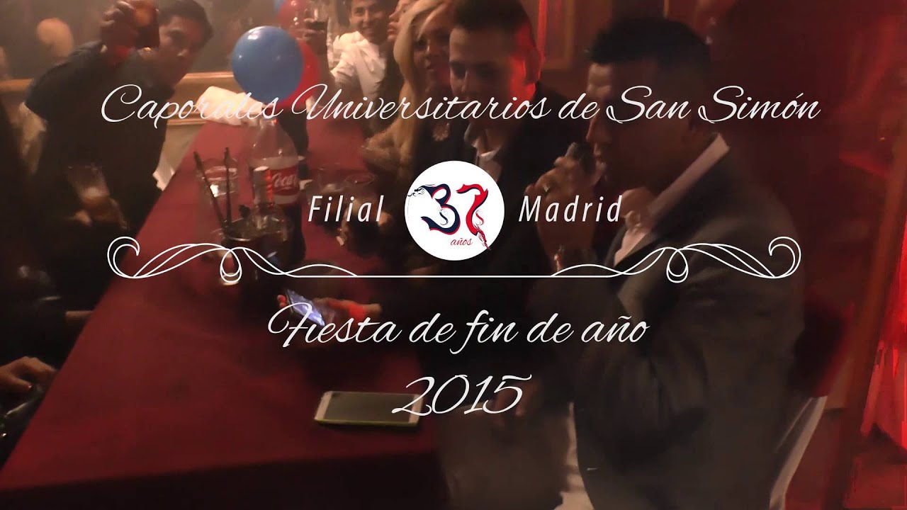 Caporales Universitarios de San Simón filial Madrid - Fiesta de fin de año 2015