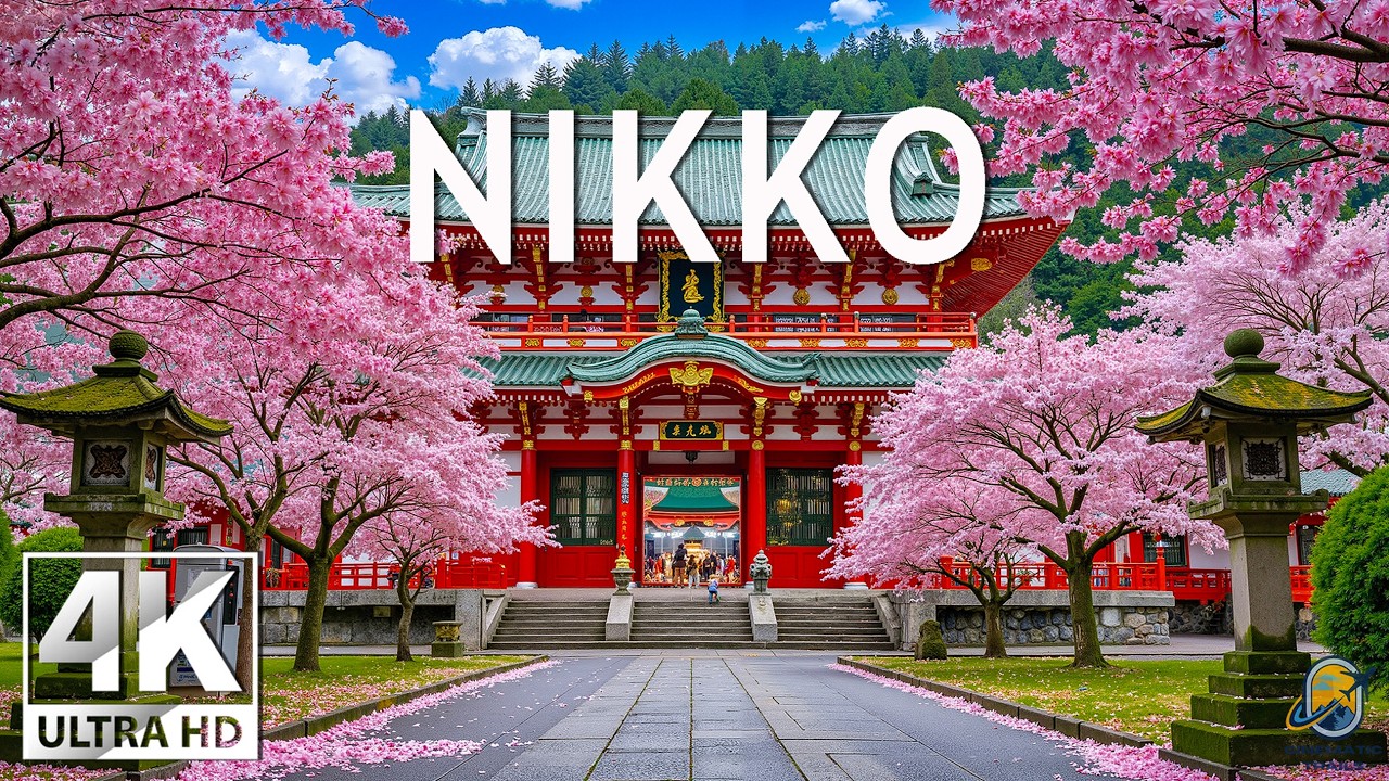 Nikko, Japan Spring 4K 🌸 Sacred Spring Harmony – Cherry Blossoms, Mountain Shrines & Gentle Light
