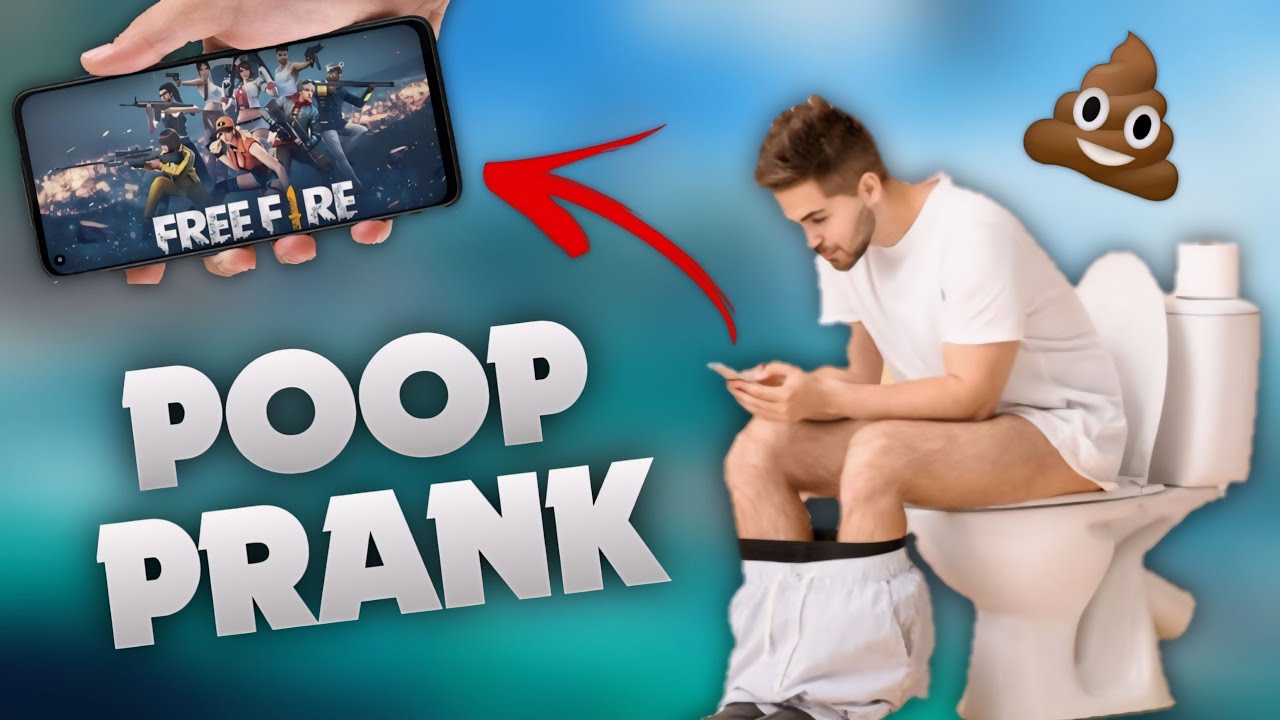 POOP PRANK IN FREE FIRE 🤯 { troll video } crazy reactions!!!💩😂