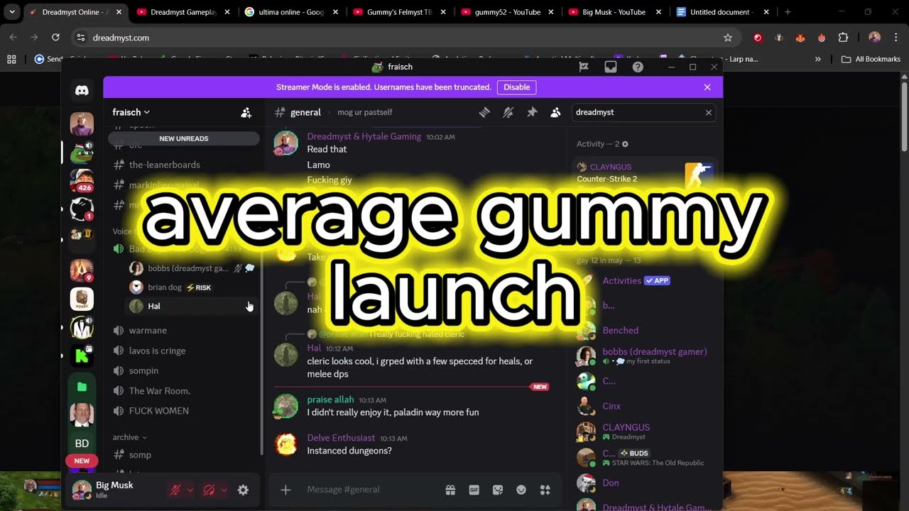 DREADMYST, GUMMY'S NEW MMORPG ALREADY HAS DRAMA!!!