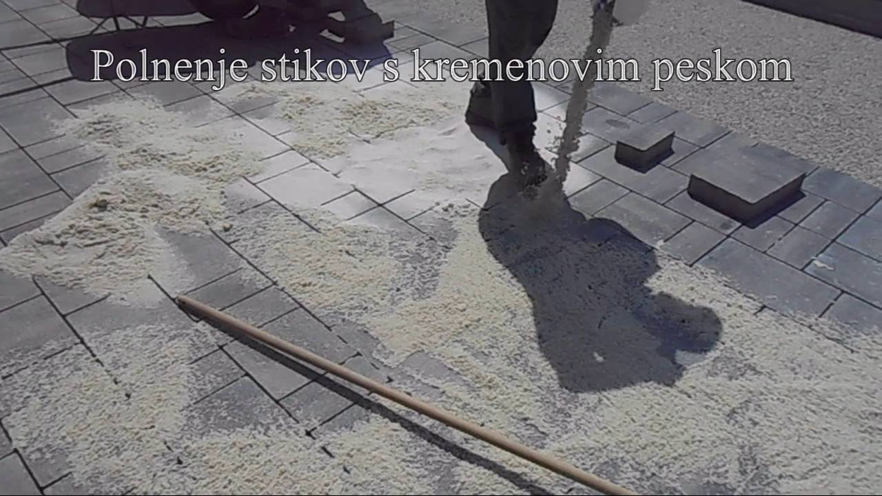 Vgradnja cementno betonskih tlakovcev