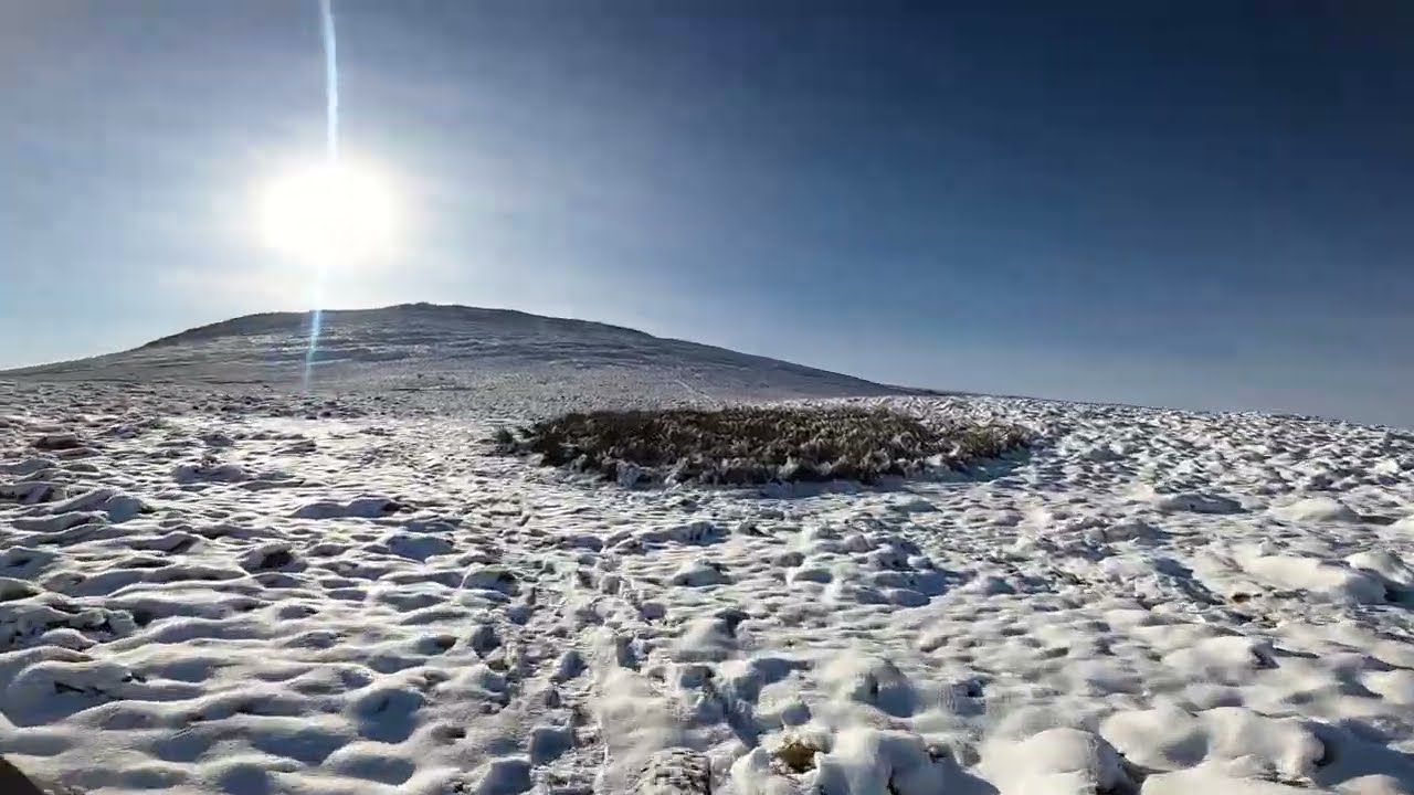Amflow in the snow1-  Ascent of Carrock fell