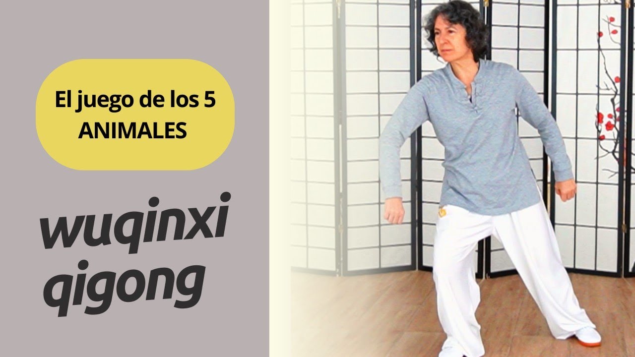⚫ WUQINXI Qigong ✔️El Juego de los 5 ANIMALES (versión ESPEJO-mirrored version)