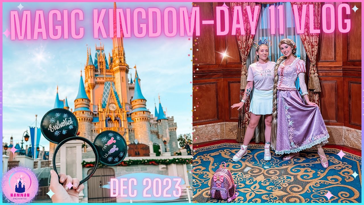 Walt Disney World Vlog Day 11 Magic Kingdom Princess Rapunzel Meet Tron Snow White Storybook Dining