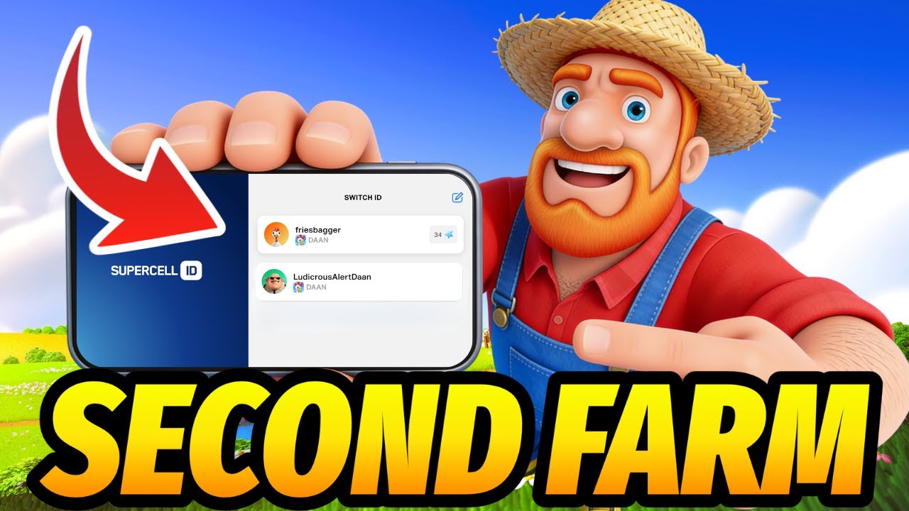 Hay Day - Как создать мини-ферму!! Несколько ферм на одном устройстве с помощью SuperCell ID!!