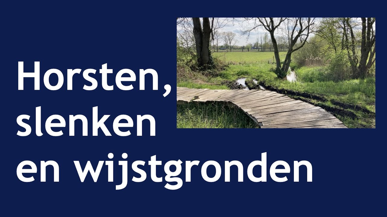Horsten, slenken en wijstgronden