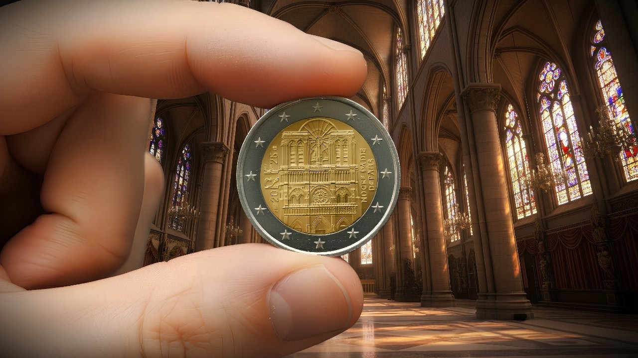 Un TRESOR dans vos poches: la 2€ Notre-Dame.