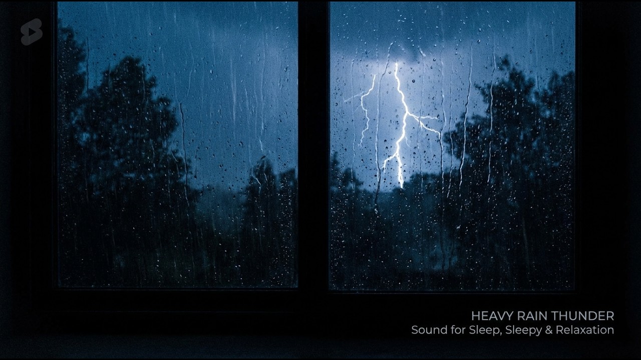 Night Rain for Sleeping – Black Screen | Deep Sleep Rain Sounds & ASMR Rain, No Ads