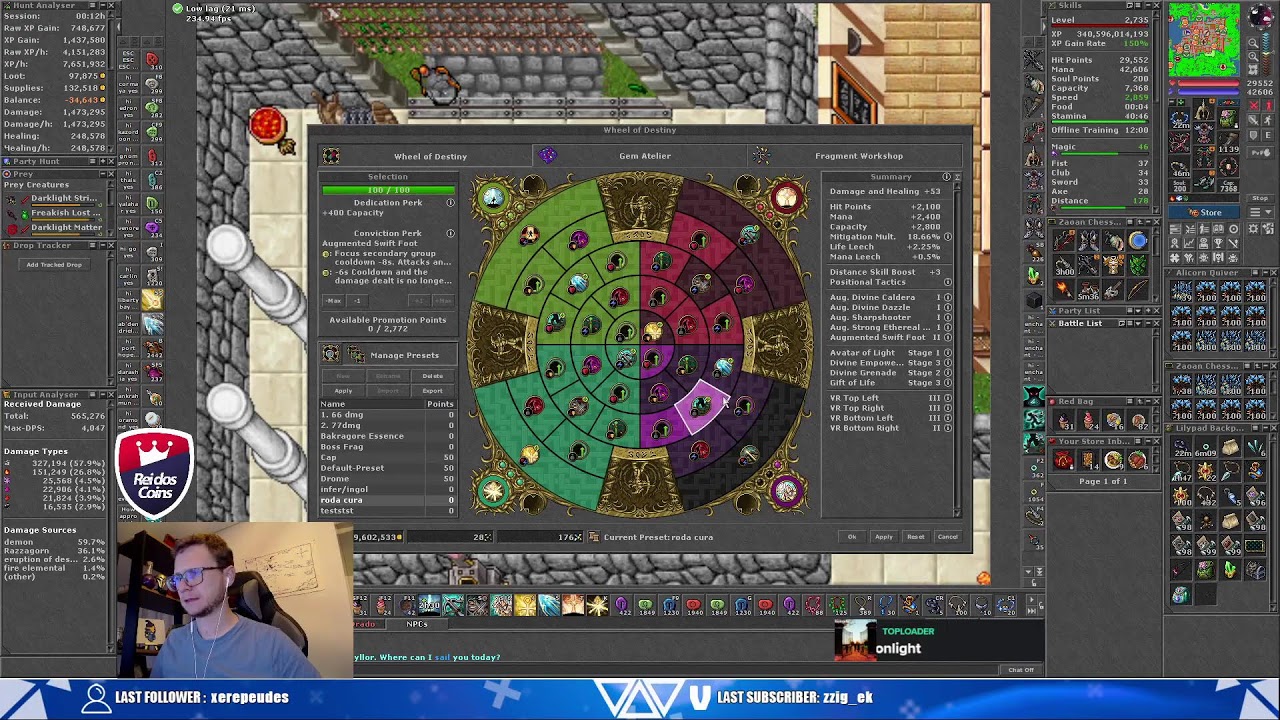 Bakragore com 2 essences - Paladin 2740+ // Tibia Global :D