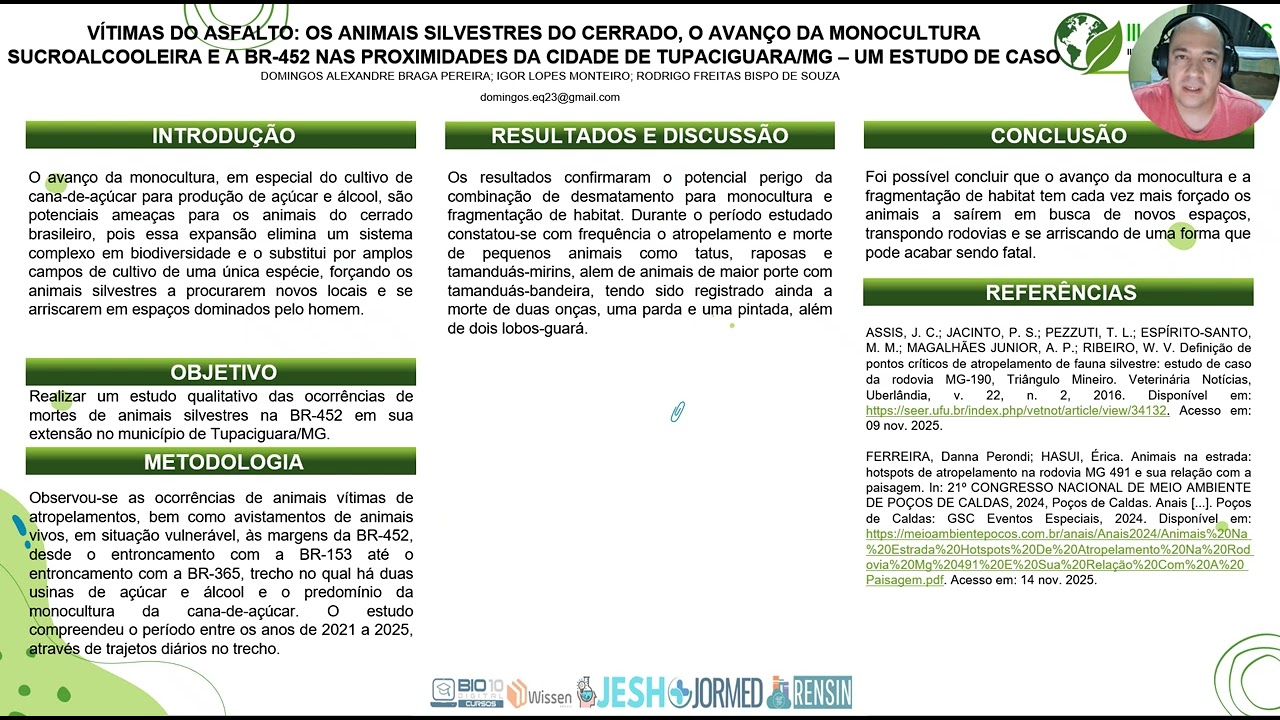 VÍTIMAS DO ASFALTO: OS ANIMAIS SILVESTRES DO CERRADO E O AVANÇO DA MONOCULTURA SUCROALCOOLEIRA
