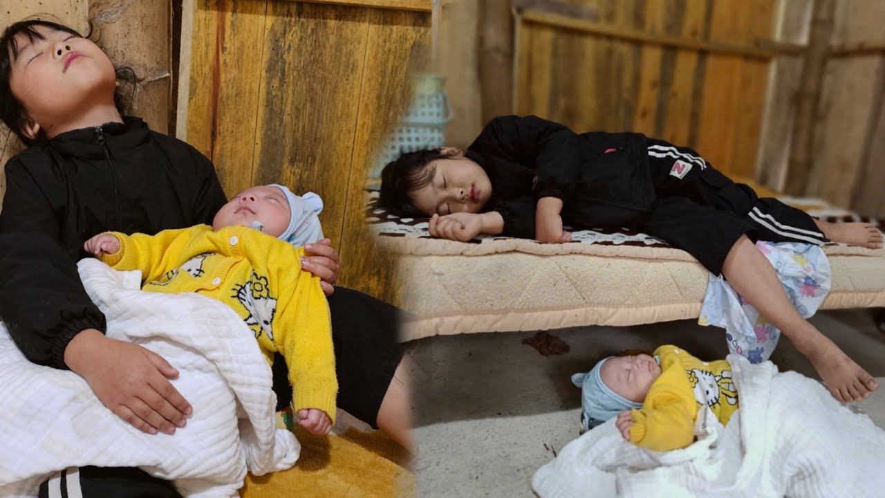 The orphan girl tried her best to save her younger brother who was unconscious from hunger