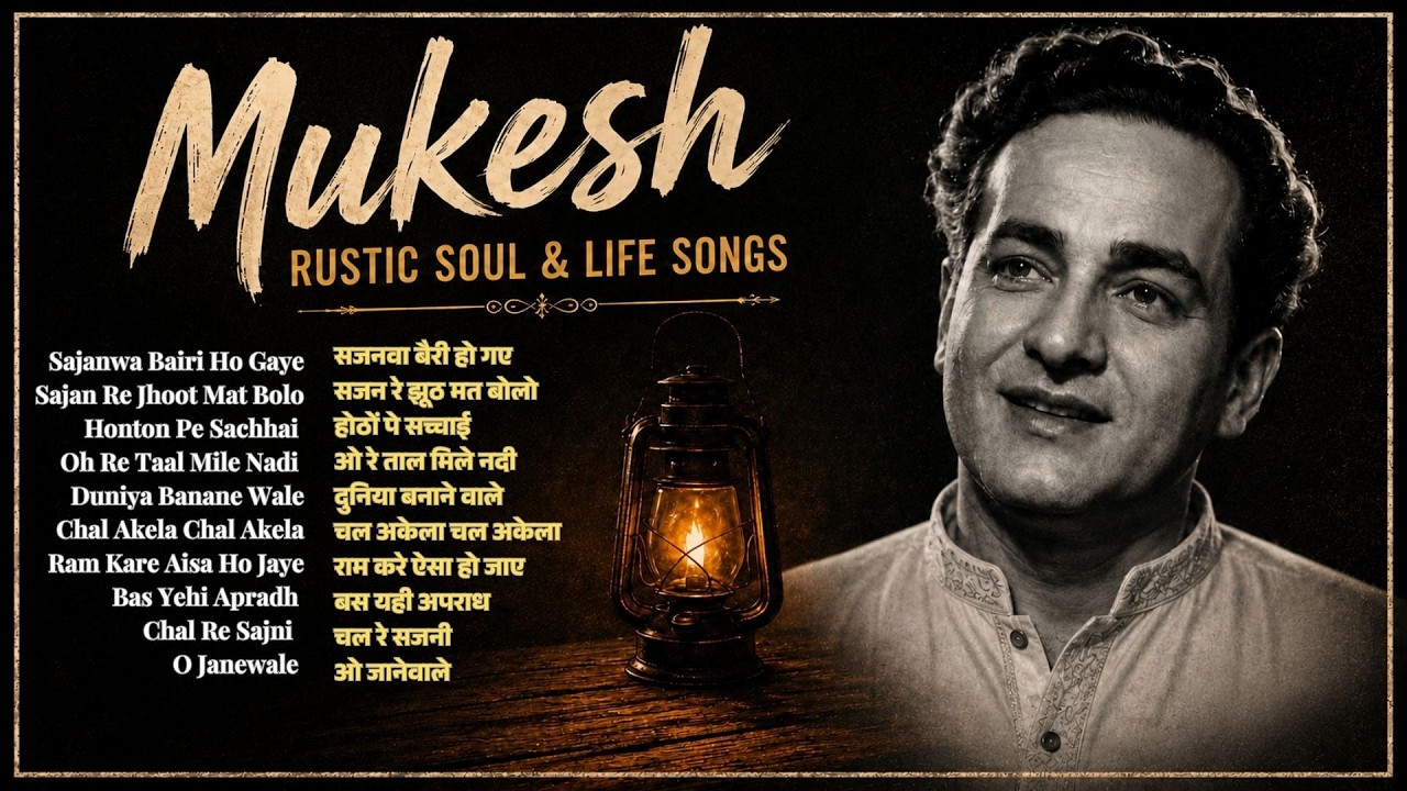 Mukesh &ndash; Rustic Soul & Life Songs  |  Evergreen songs  | Purane Gaane | #evergreenhits #song #mukesh