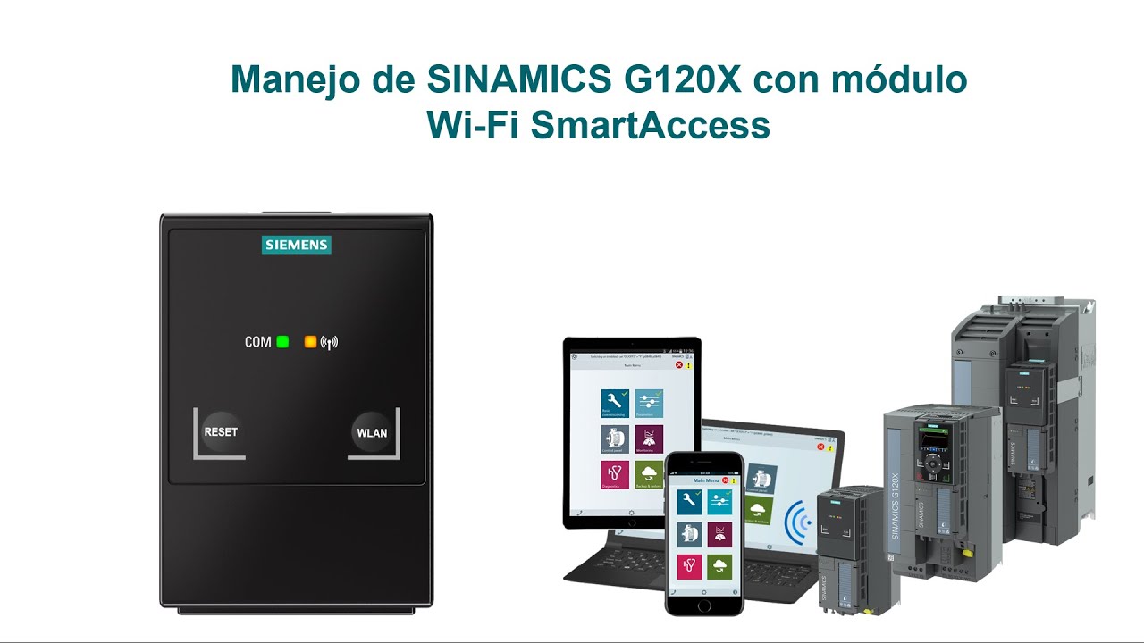G120X TUTORIAL 4 - Maneja tu convertidor desde tu móvil con el módulo Wi--Fi SMARTACCESS