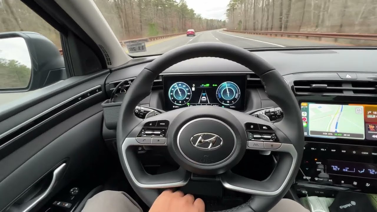 2022 Hyundai Tucson hybrid limited highway driving assist 2  demo ,lane keeping assist