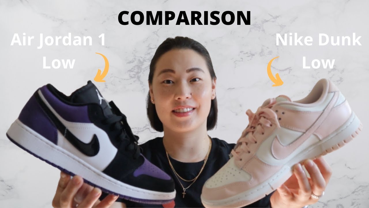 СРАВНЕНИЕ: Air Jordan 1 Low и Nike Dunk Low