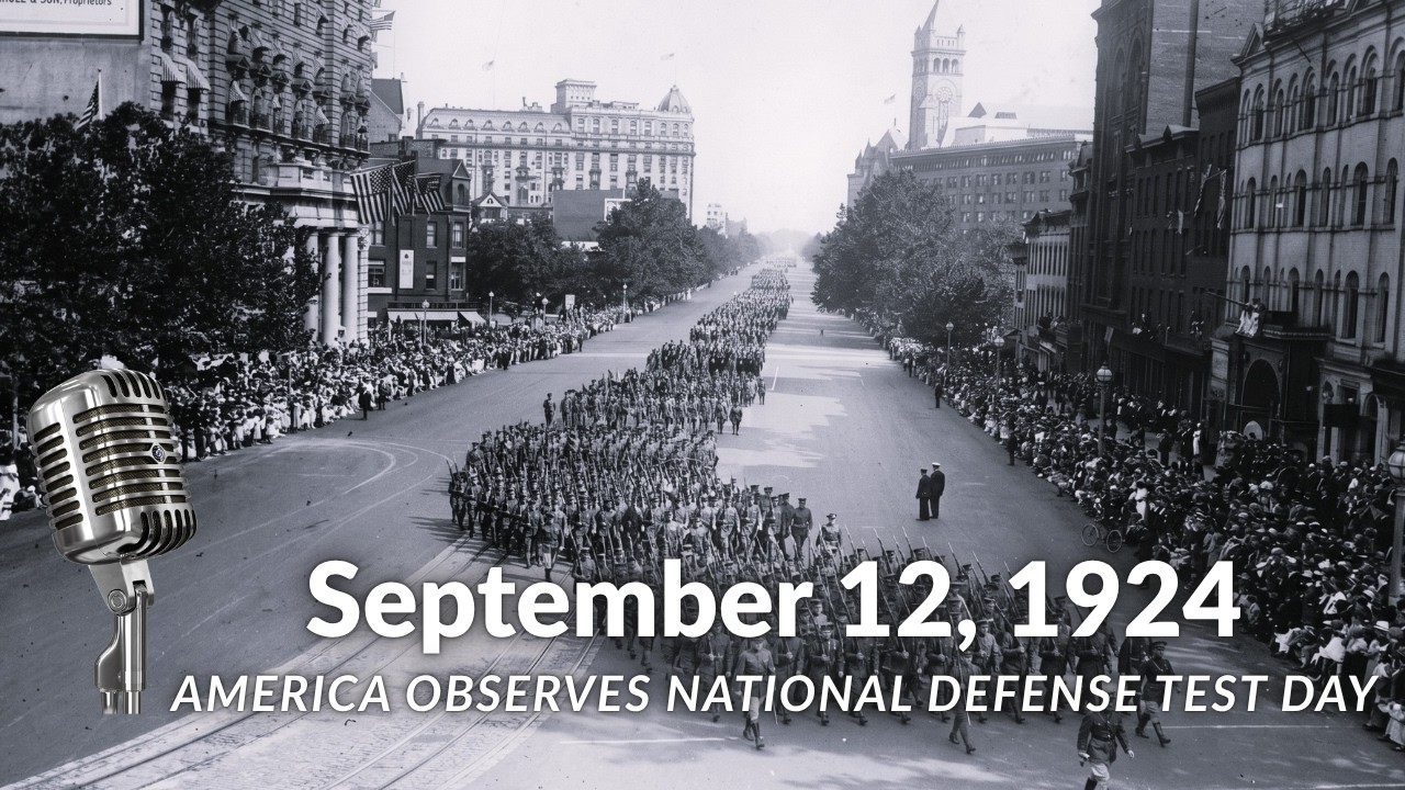1924: National Defense Test Day &ndash; Nationwide Radio Broadcast (WLAG & NBC Affiliates)