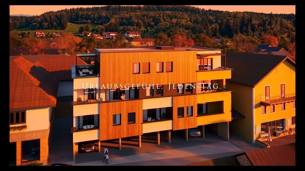 Luxusimmobilie am Attersee | Drohnenaufnahmen vom Bauprojekt in Unterach