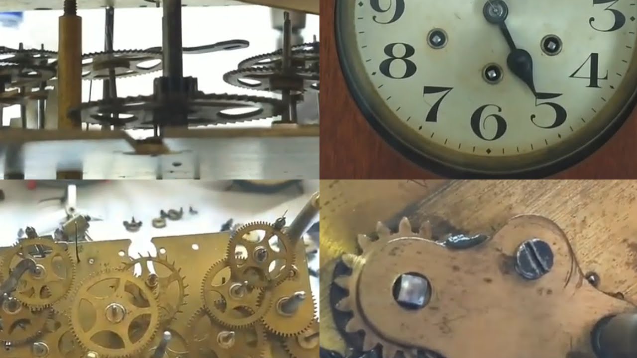 Relógio carrilhão - desmontagem completa