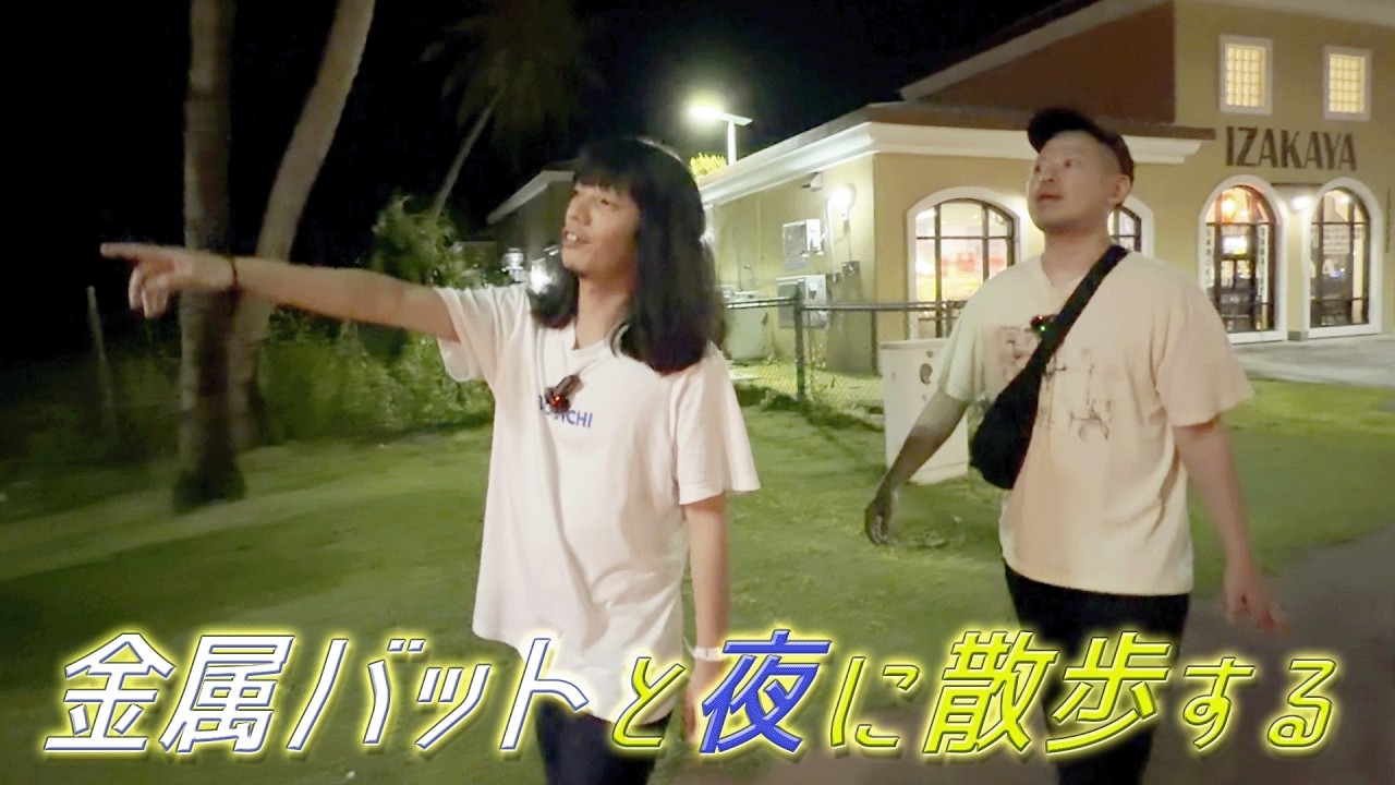 【風景動画】金属バットと夜に散歩する【グアム編】