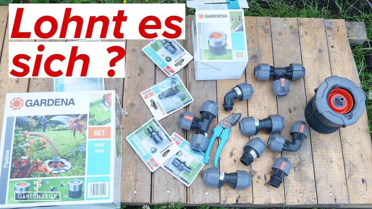 Gardena Pipeline-System / Wassersteckdosen - Aufbau und Installation
