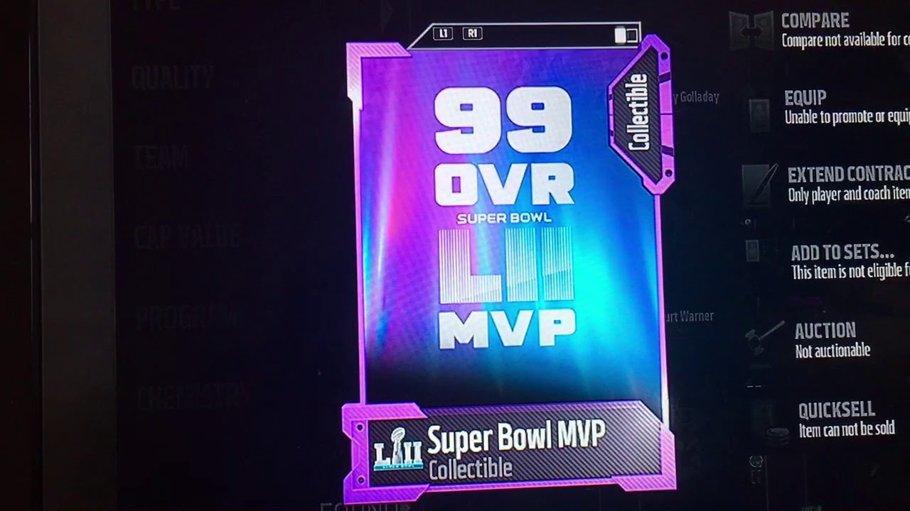 Mut 18 Super Bowl mvp