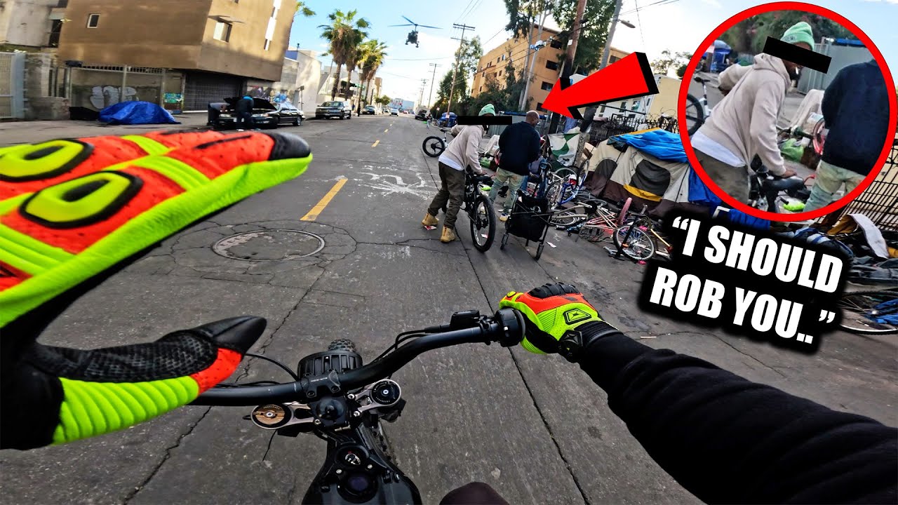 RIDING IN LA COMPTON GANG ZONES AND HIT SKID ROW..