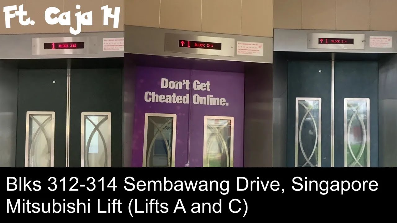 Blks 312-314 Sembawang Drive - Mitsubishi Lift (Lifts A and C)