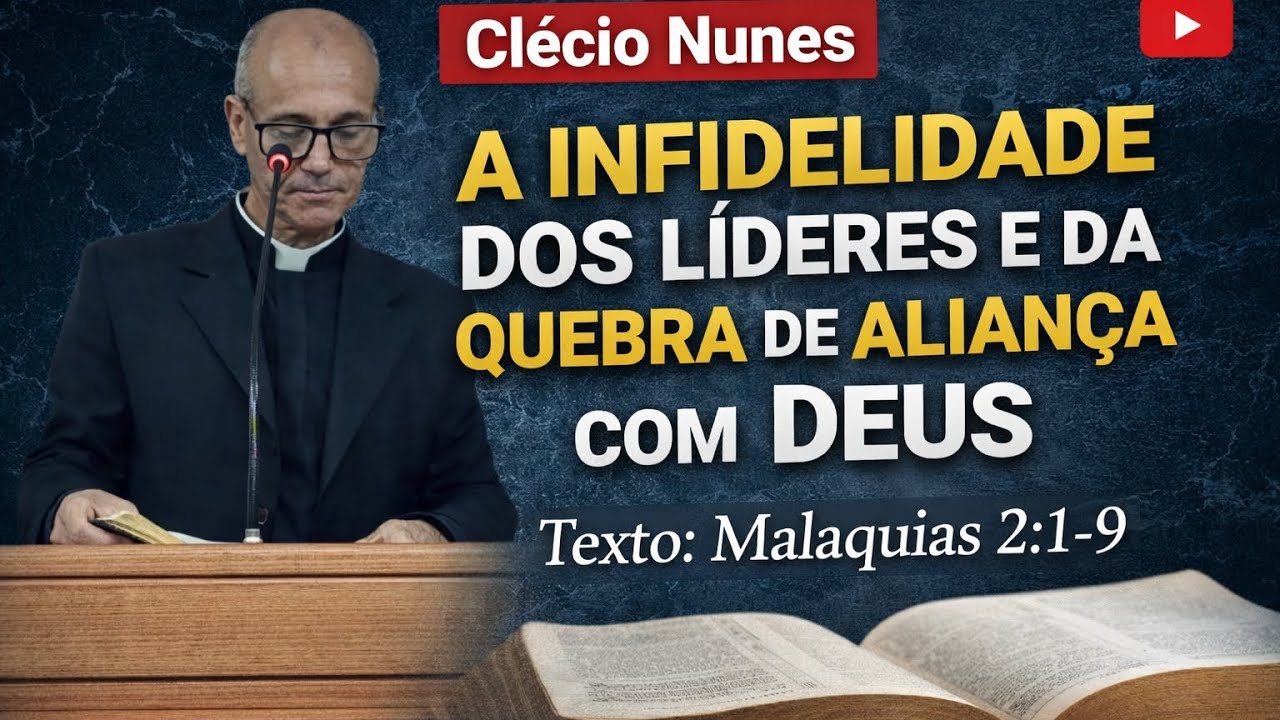 A infidelidade dois líderes e  da quebra de aliança com Deus | Ml 2:1-9 | Clécio Nunes #pregação 