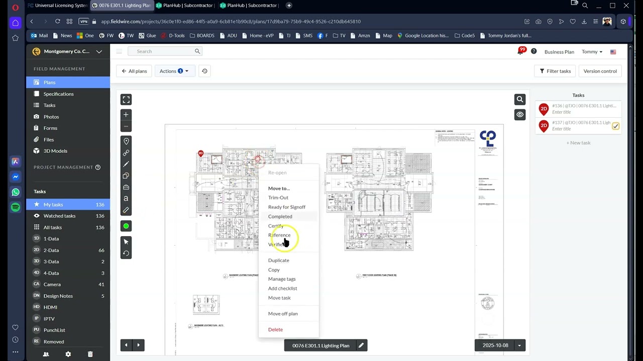 Как выполнять взлеты в Fieldwire
