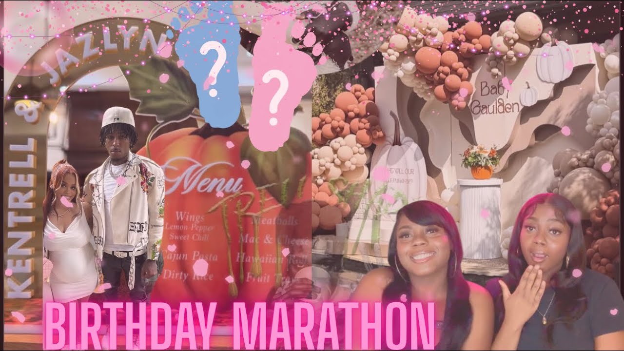  DAY2️⃣4️⃣Birthday Marathon🎂 KAREN&SHARONFILMS🎬React to -YB & Jazlyn Mychelle Gender Reveal 🚺🚹
