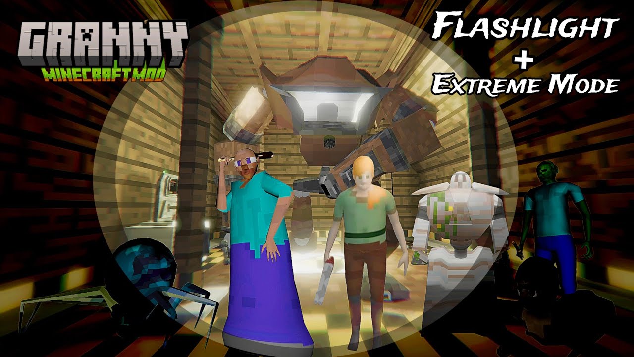Granny Legacy Minecraft Mode with Flashlight Version 1.1.2