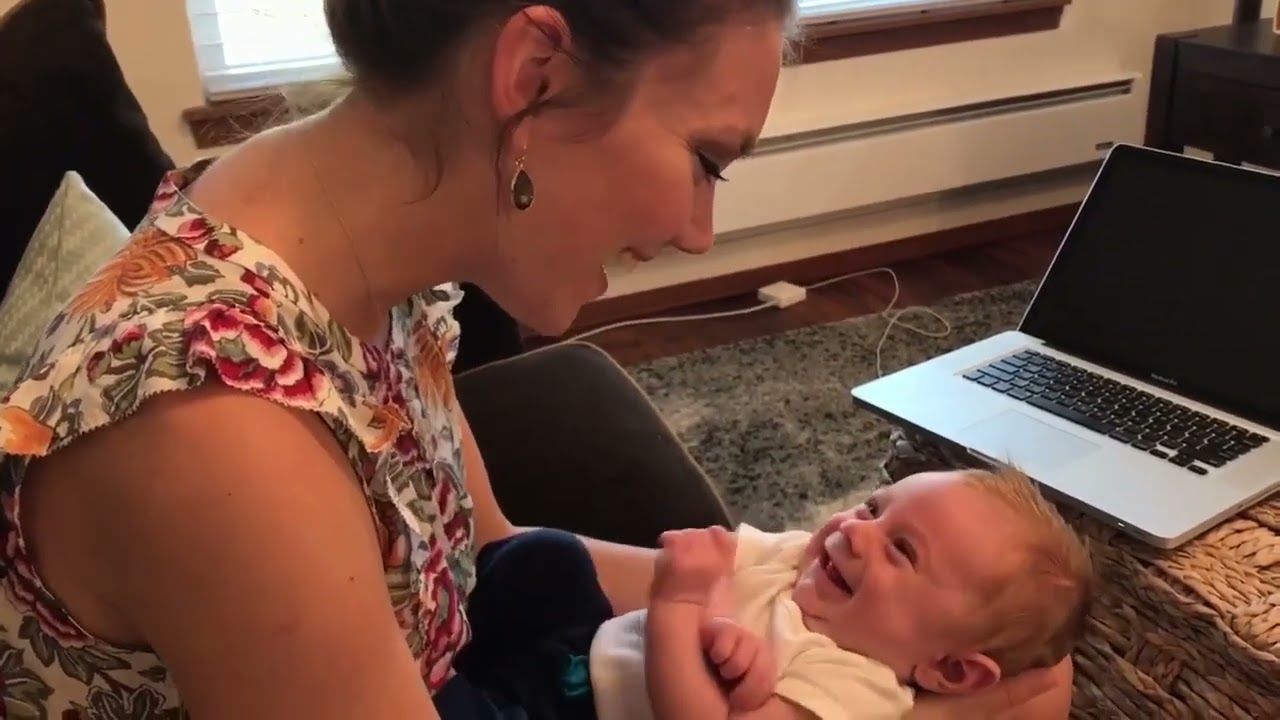 2017.08.17 Seth with Aunt Susie (trying to talk at 2 months)