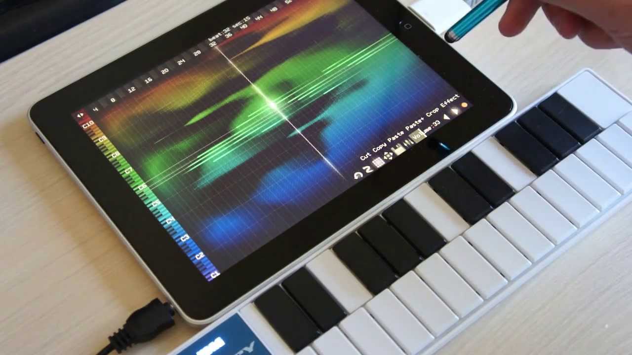 Virtual ANS: Drawing the Music on iPad (with MIDI Keyboard)