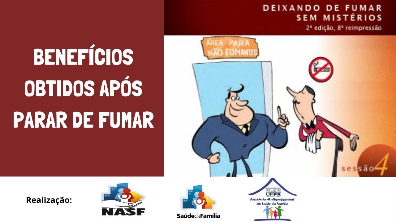 Benefícios obtidos após parar de fumar