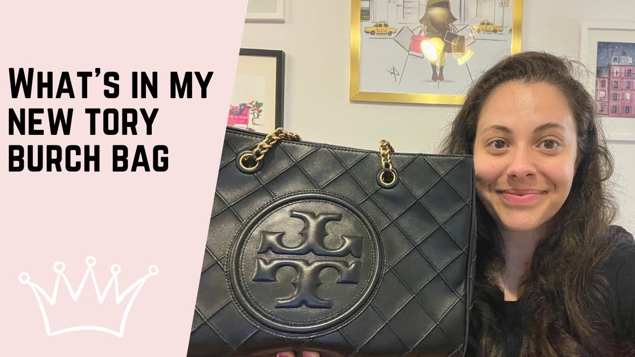 TORY BURCH FLEMING SOFT TOTE + WHAT'S IN MY BAG